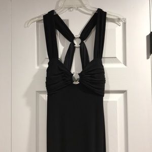 Cache Size 6 floor length gown with crystal accent